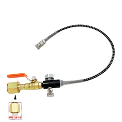 CO2 Air Gas Refill Adapter For Charging Sodastream Quick Connect Cylinder from Large Carbon Dioxide Tank Bottle