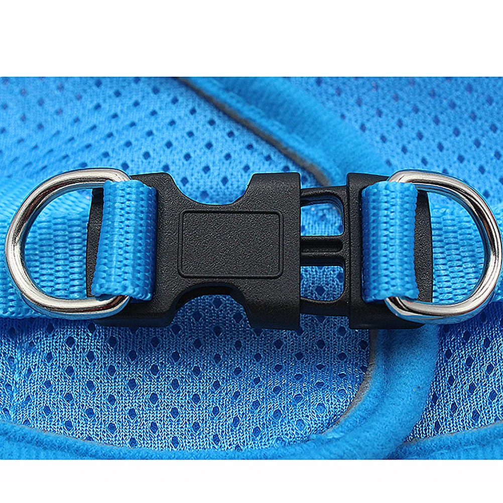 

Pulling Chest Strap Dog Leash Pet Harness Vest Style Harnesses for Large Dogs Blue