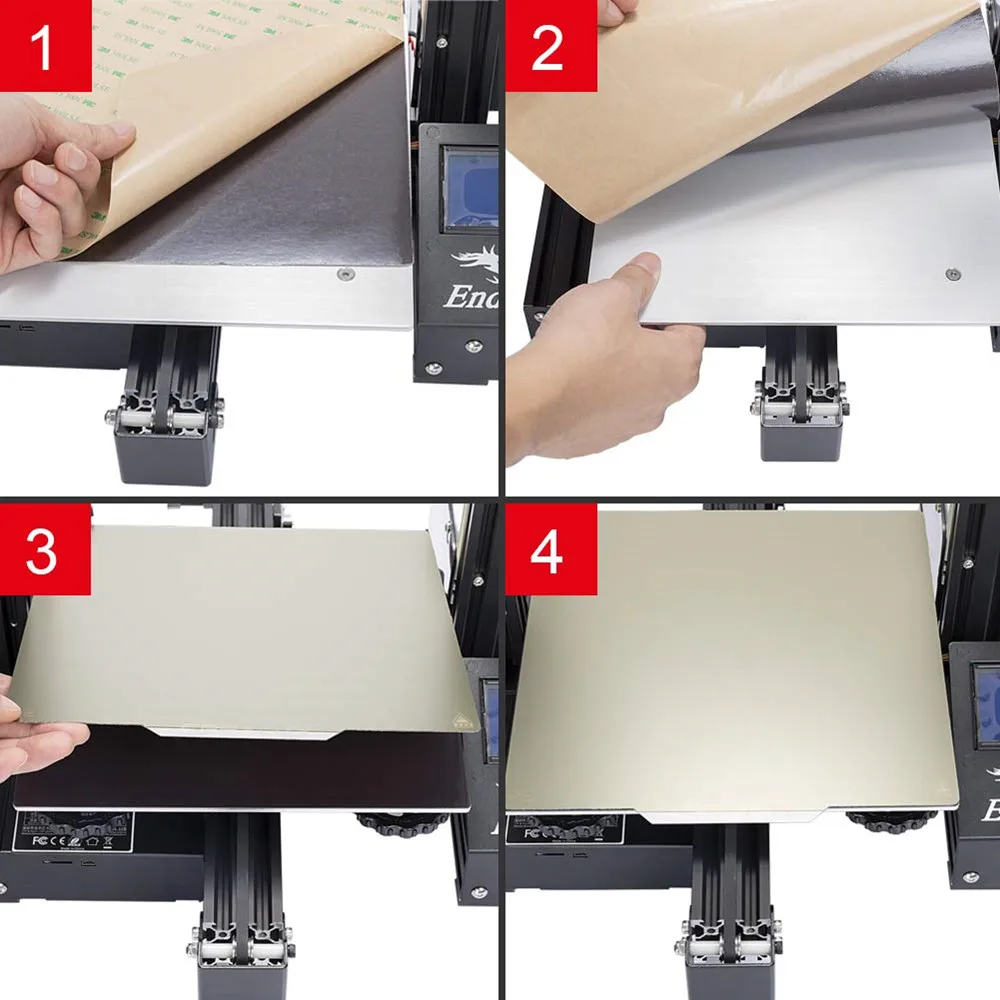 

Магнитная гибкая PEI-пластина 235x235 мм для 3D-принтеров Ender 3, Ender 3 Pro, Ender 3 V2, Ender 5, Ender-5 Pro (для подогреваемой платформы)