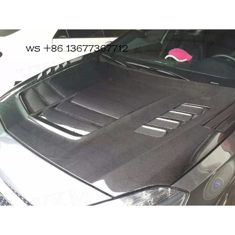 

Carbon Fiber Car Front Bumper Engine Hood Cover Trim A Class W176 A180 A200 A250 A45 2013-2016