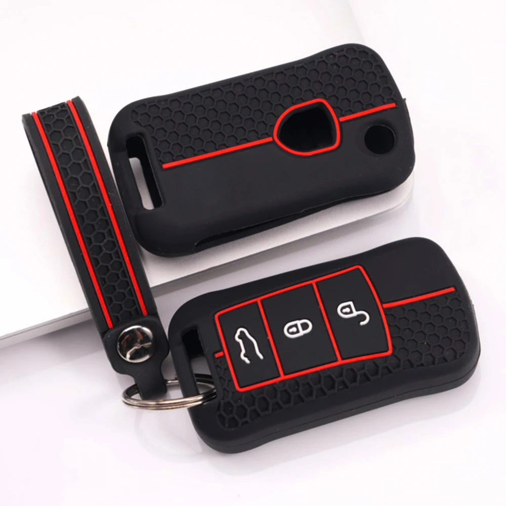 Protective Key Cover Keychain For Porsche 911 911 GT3 Cayenne Macan Panamera Cayman Boxster 718 Taycan Carrera Non Slip Stylish