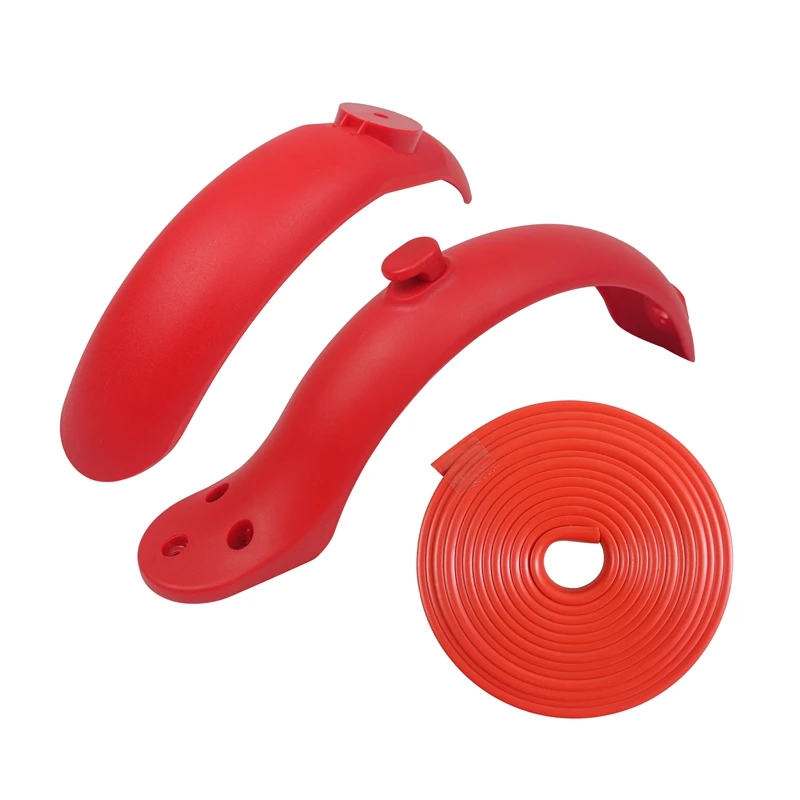 

Комплект грязевых крыльев для электрического скутера с передним задним грязевым крылом, защитная полоса против столкновений для Xiaomi M365 Pro, аксессуары