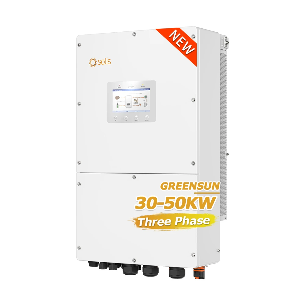 New Solis Hybrid High Voltage Inverter 50kw 40kw 30kw Three-Phase 380/400v Solar Hybrid Inverter Solis S6-EH3P(29.9-50)K-H