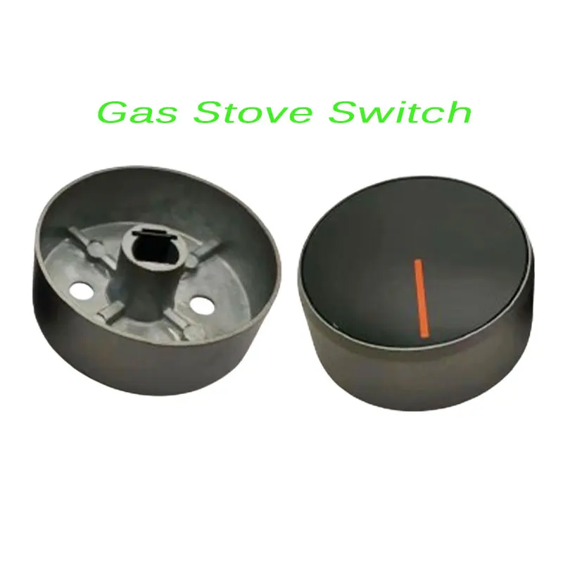 

2 Pcs Gas Stove Switch 8mm Shaft Metal Switch Handle Knob Control Knobs For Gas Stove Replacement Accessories
