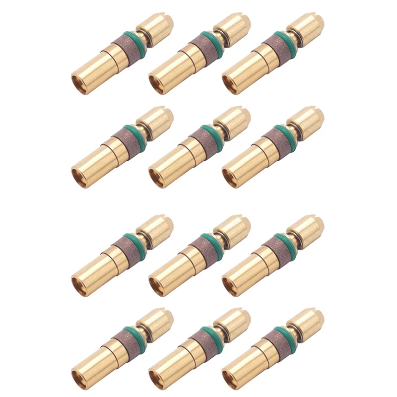 12Pcs Three-Stage Piston Head High-Pressure Copper Head For 6Mm 30Mpa High-Pressure Pump Piston Parts