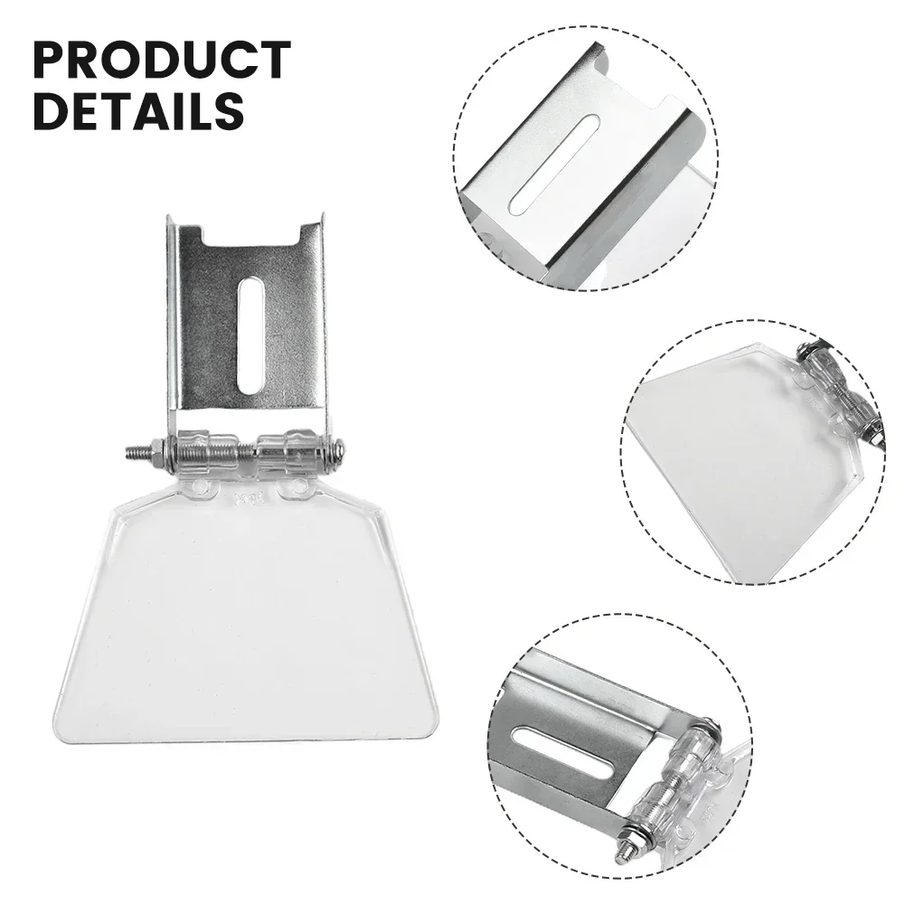 

9.7X6.8X1.4cm Eye Protection Grinder Replacement Safety Shields Silver & Transparent Stainless Steel ABS Material