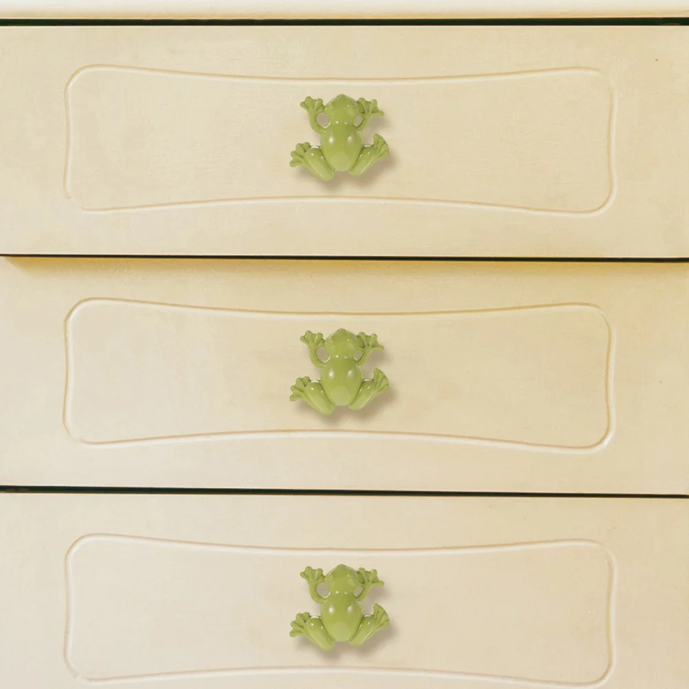 

4Pcs Retro Frog Shaped Animal Cabinet Pull Handles Zinc Alloy Drawer Knobs Decorative Useful Furniture Accessories