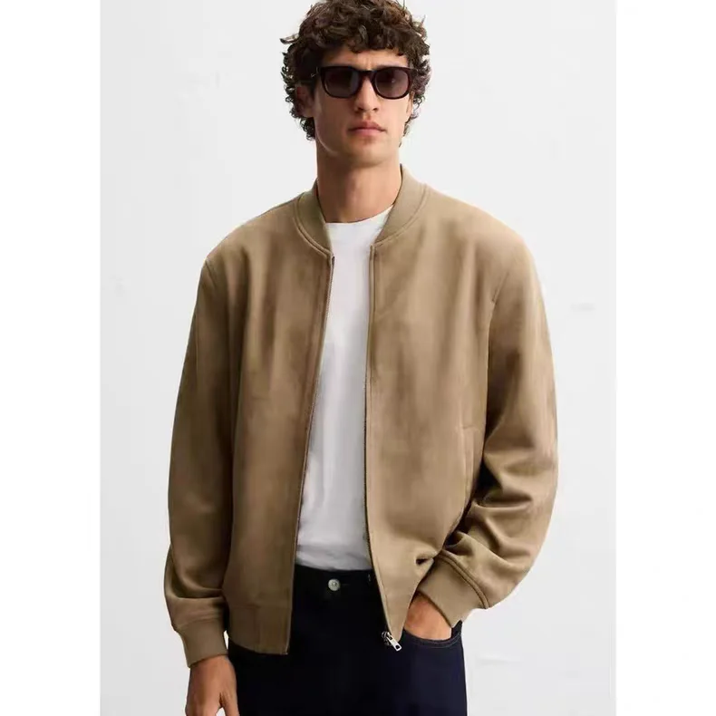 

Новинка: Мужская летняя куртка-пилот из искусственной кожи, приталенный крой, молодежный тренд, повседневный стиль, длинный рукав, застежка-молния