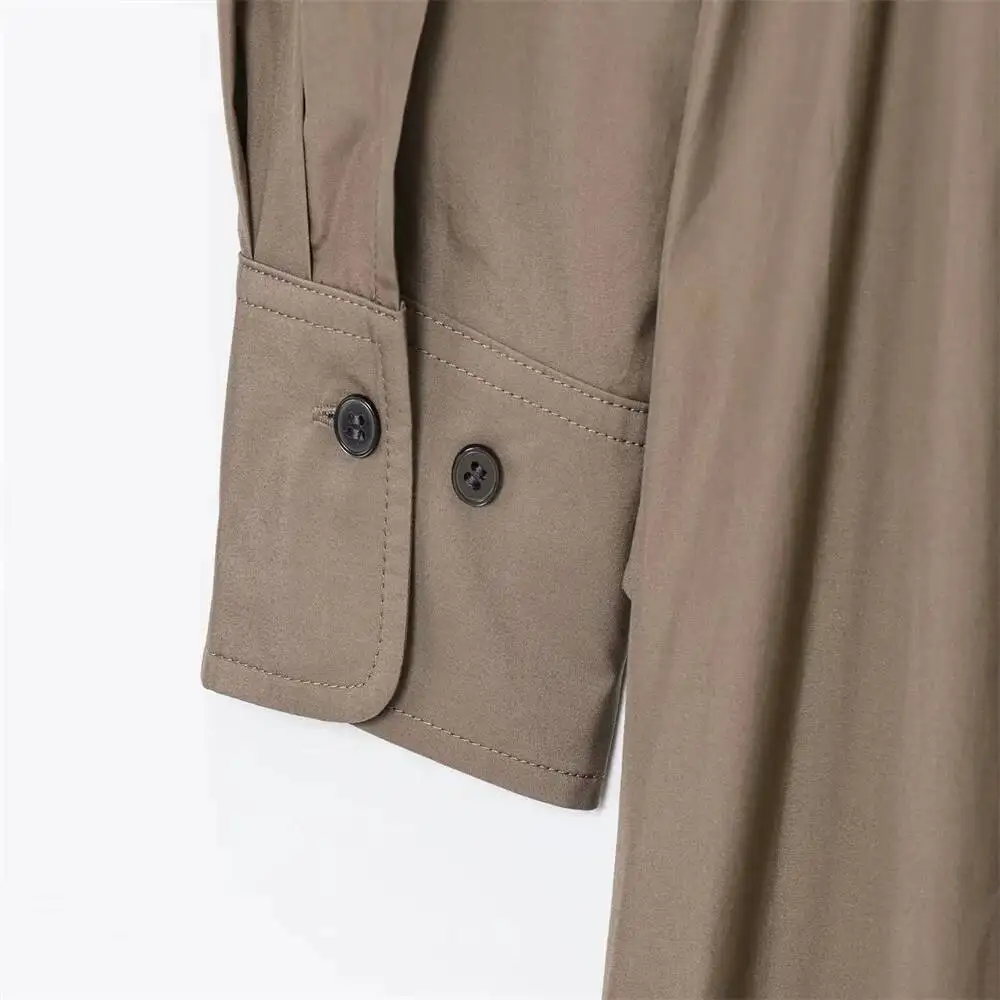 Autumn Women's Clothing New Casual Simple Shirt Dress Long Skirt