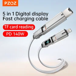 PZOZ For fast charging otg cable pd usb c to type c cable iPhone MacBook iPad TF Card Reader charger mobile phone data adapter