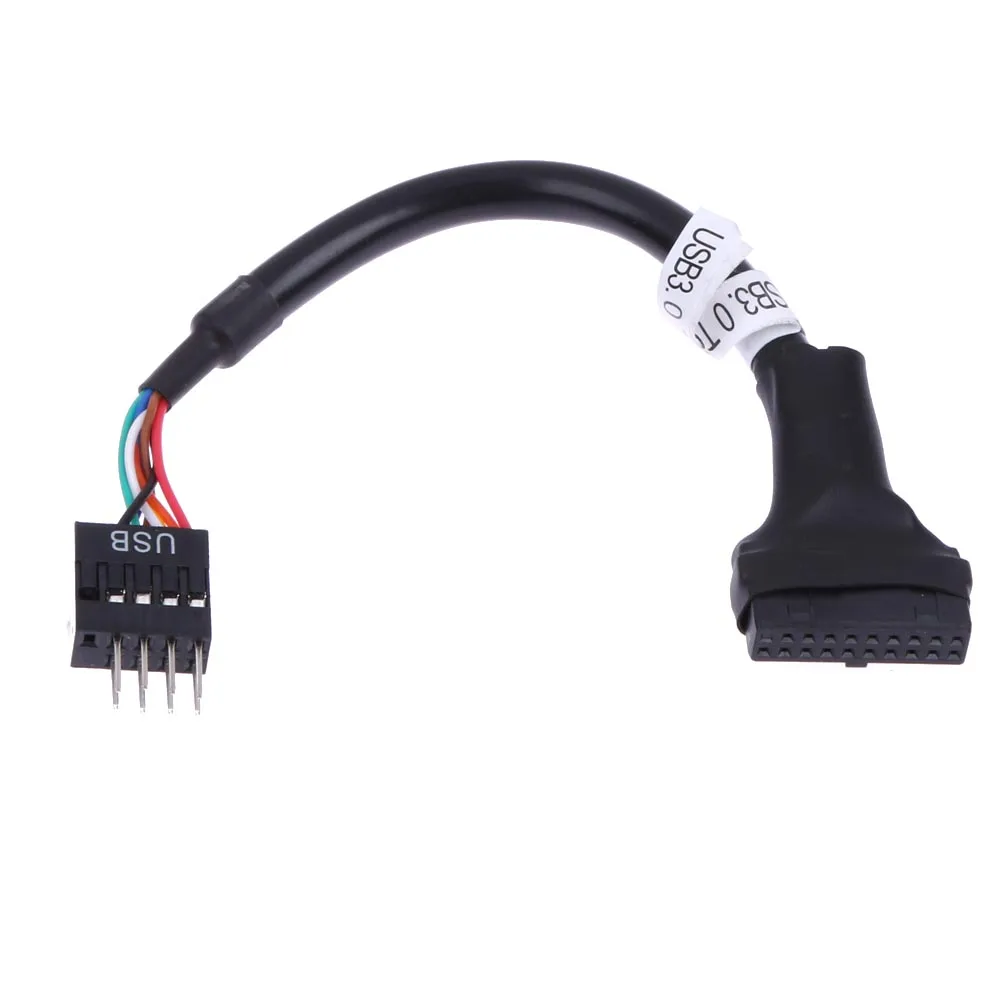 19/20 Pin USB 3.0 Female To 9 Pin USB 2.0 Male Motherboard Header Adapter Cord Whosale&Dropship 1PCS/2PCS/5PCS