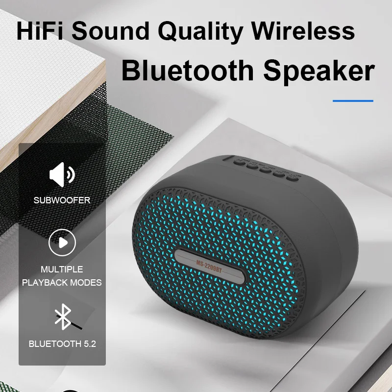 

Stereo Sound Box Bluetooth Powerful Portable Loudspeaker Subwoofer Wireless TWS HD Sound Computer Speakers For Car Pc Gamer