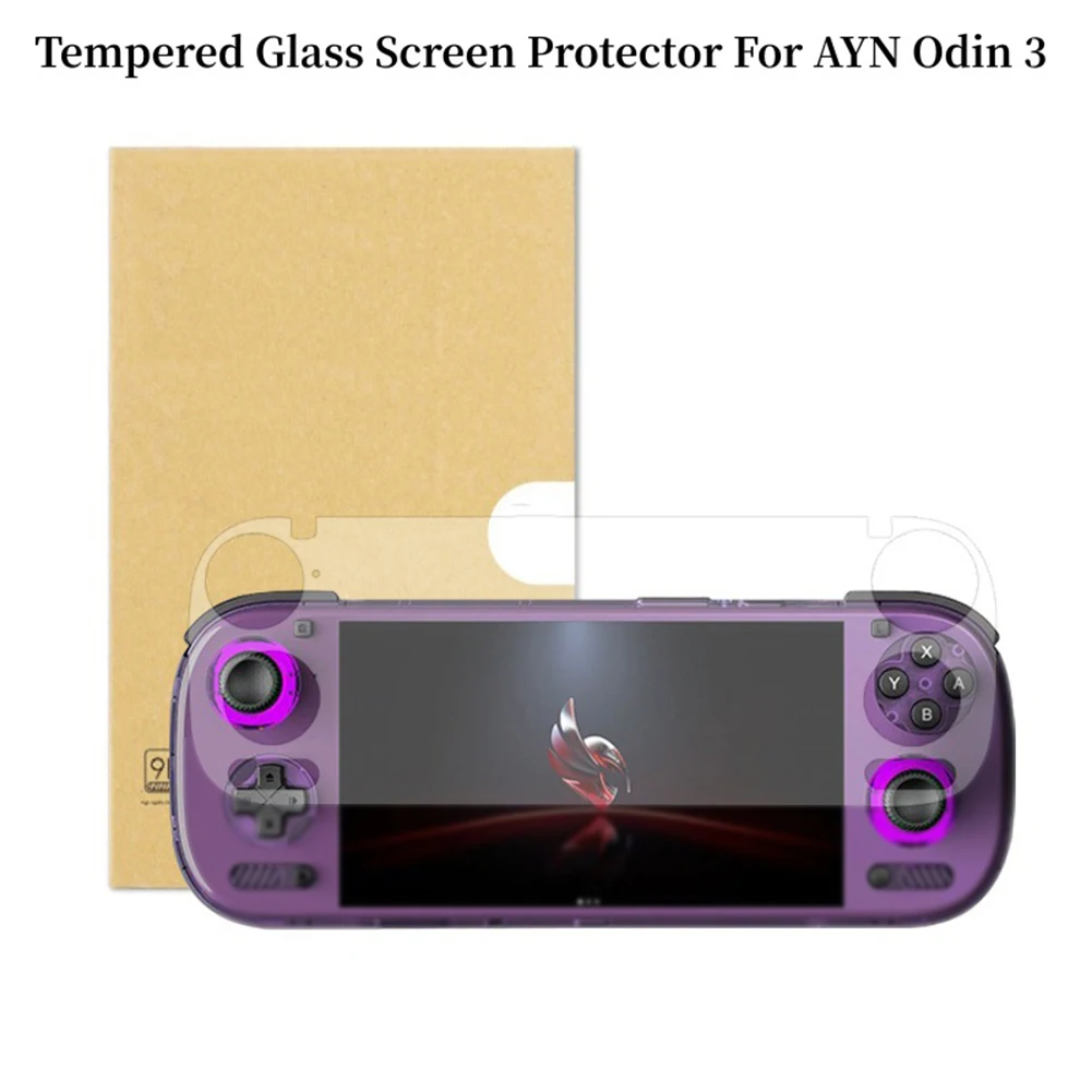 Screen Protector Constructed For AYN Odin3 Handheld Gaming System With 9H Tempered Glass And HD Light Penetration Capability