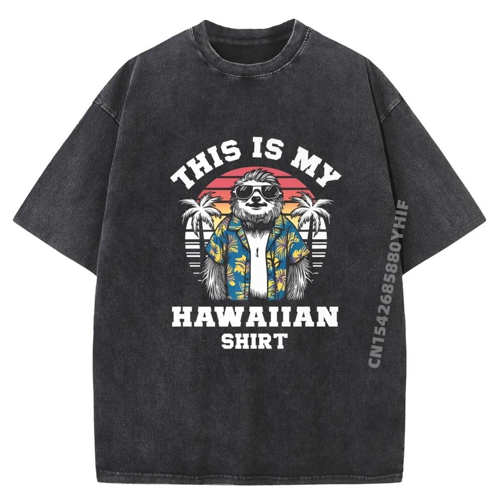 

Вот моя гавайская рубашка, тропический ленивец, вечерние Гавайские мужские рубашки, футболка с рисунком, дешевая рубашка Camisetas Hombre Harajuku, стираная рубашка