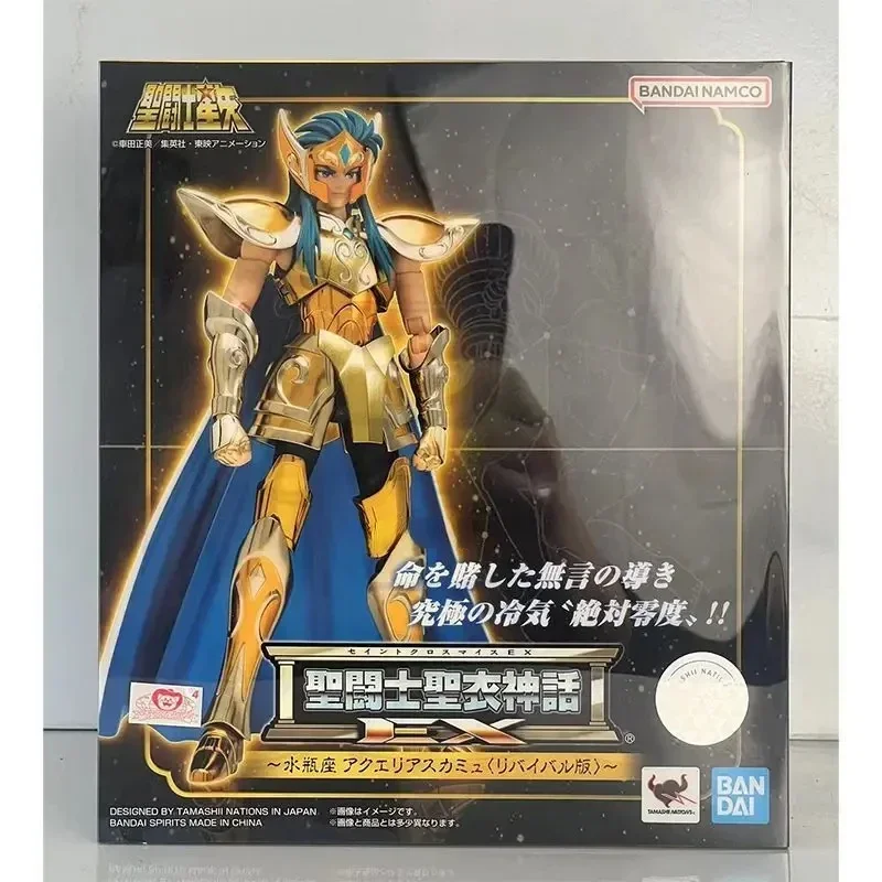 In stock Bandai Saint Seiya EX2.0 Saint Cloth Myth Aquarius Camus Rebirth Edition Gold Saint Seiya Action Figure Toy Gift