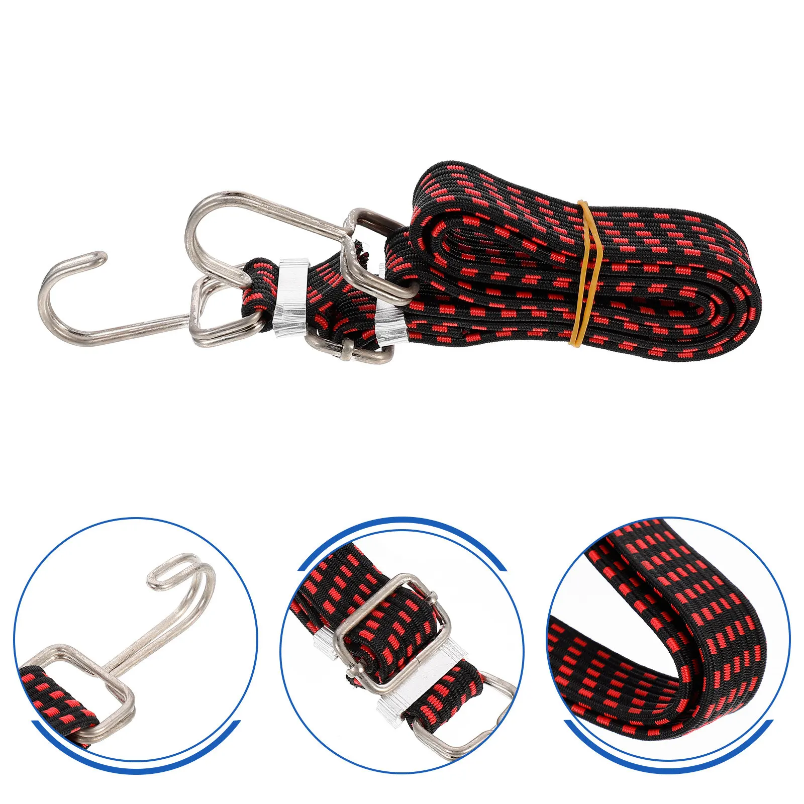 

1Pcs Elastic Tie Down Strap Heavy Duty Cargo Binding Belt for Motorcycle Bike Luggage Fastening Tensioner Strap