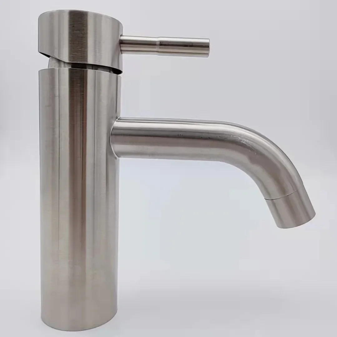 304 Stainless steel wiredrawing faucet bathroom bathroom hot and cold faucet bathroom washbasin faucet