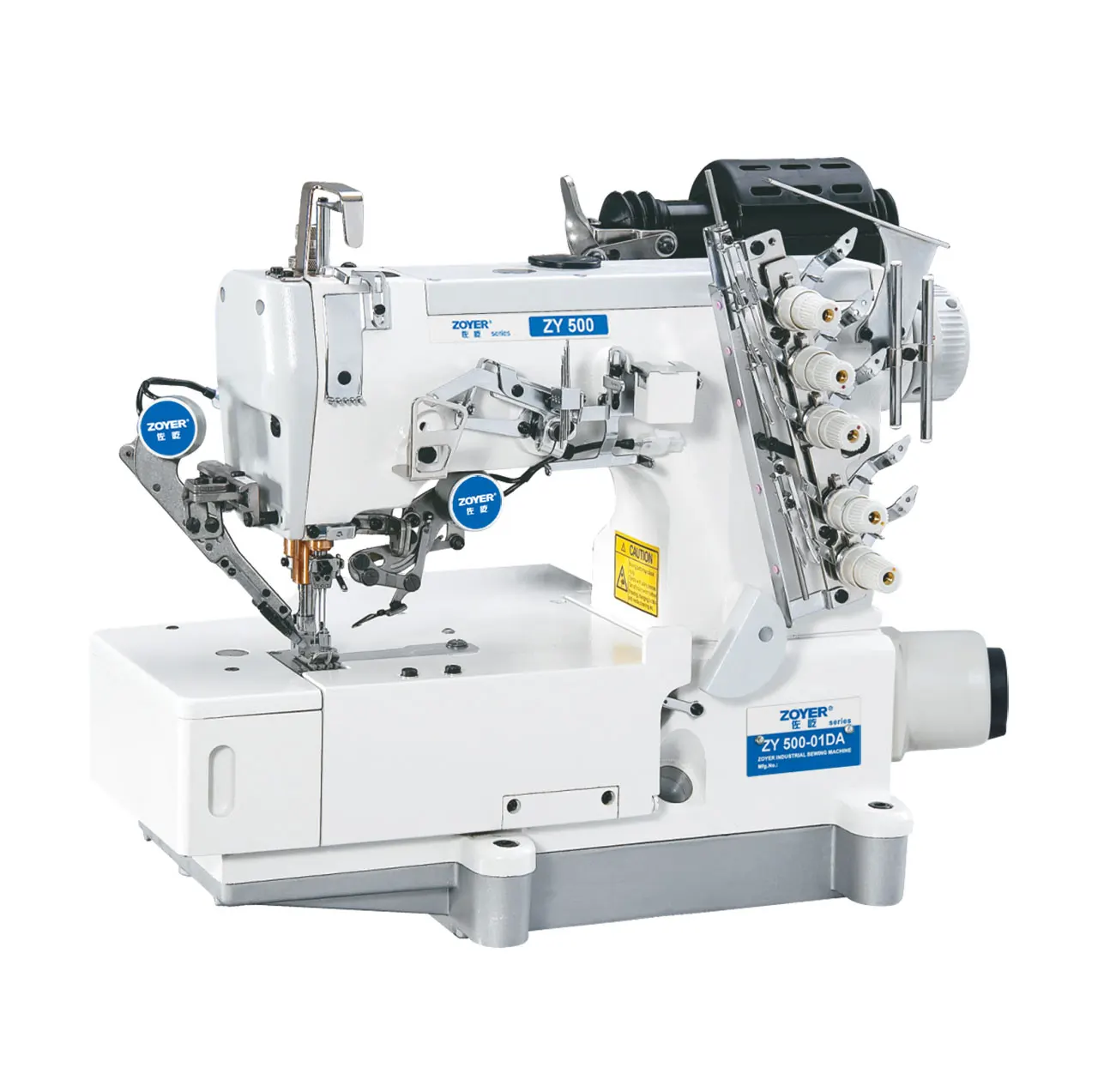 

Высокоскоростная промышленная швейная машина ZY500-01DA с цилиндрической платформой для обработки края футболок, для домашнего использования, с новым металлическим мотором