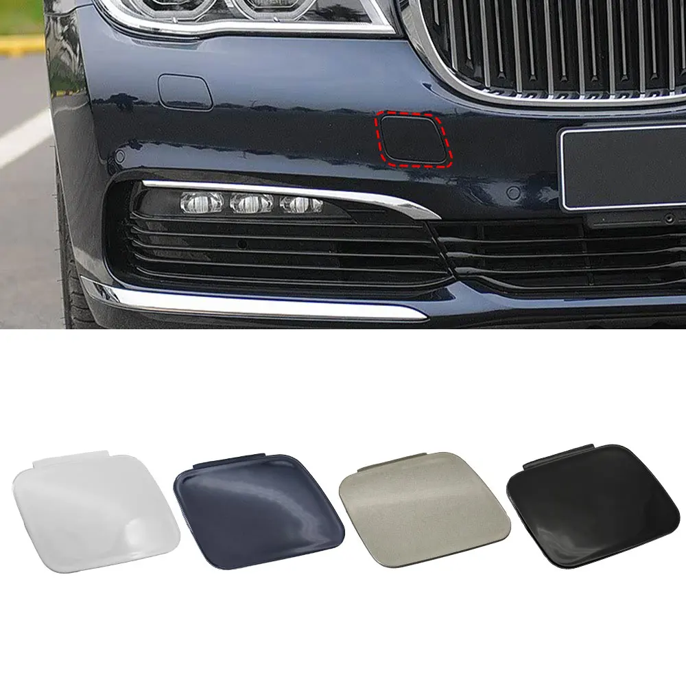 

Для BMW G12 Автомобильный передний бампер, фаркоп, крышка, аксессуар, черный, белый, серебристый, для BMW 7 серии 730 740 750 760 51117412466