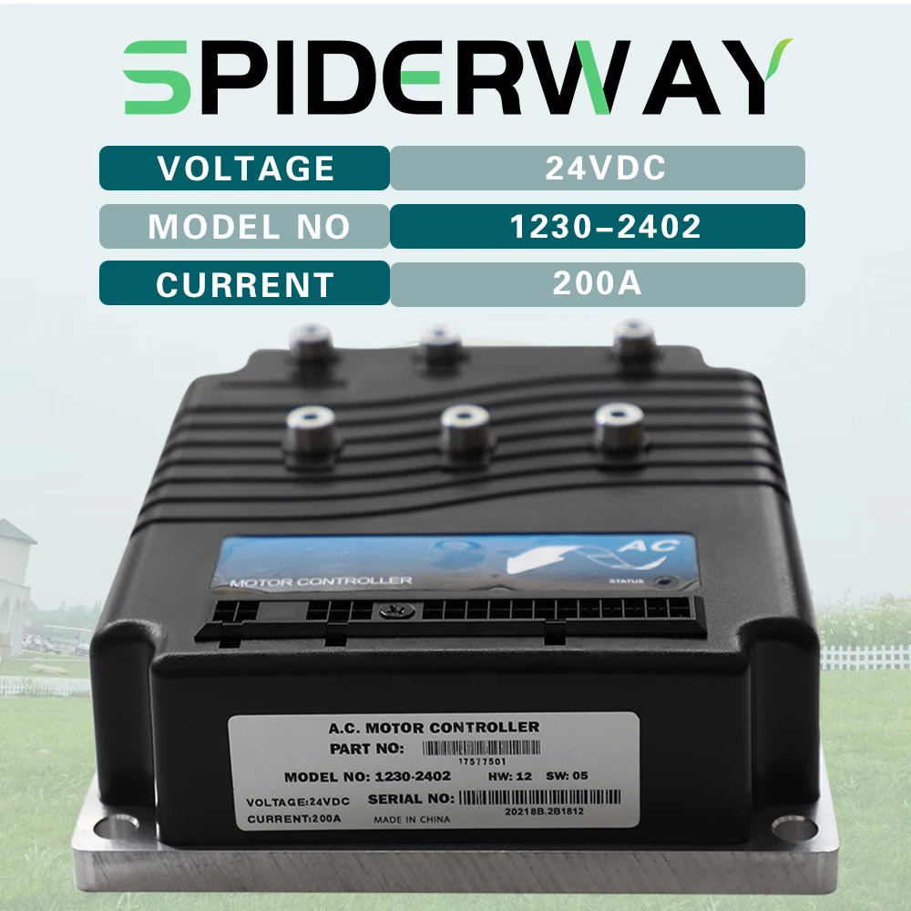 1230-2402 24V 200A Pengendali Kecepatan Motor AC untuk Curtis Pallet Truck Forklift Pengangkut Personil Kereta Penanganan Material