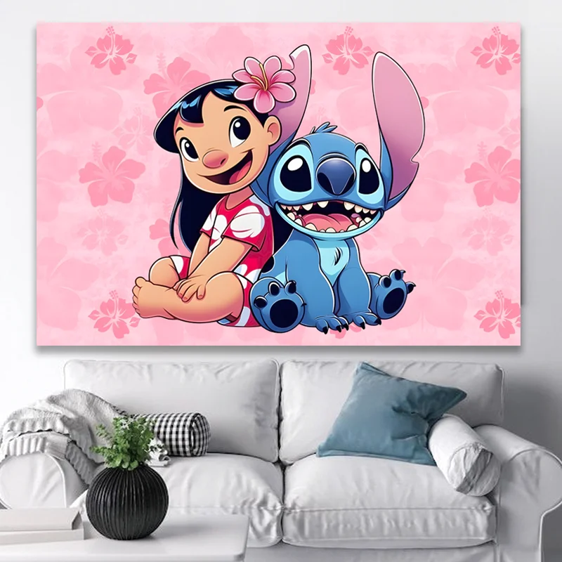 غطاء خلفية TB Disney Stitch & Lilo Arch لتزيين حفلات أعياد الميلاد للأطفال وخلفية لحفلات استقبال المولود الجديد
