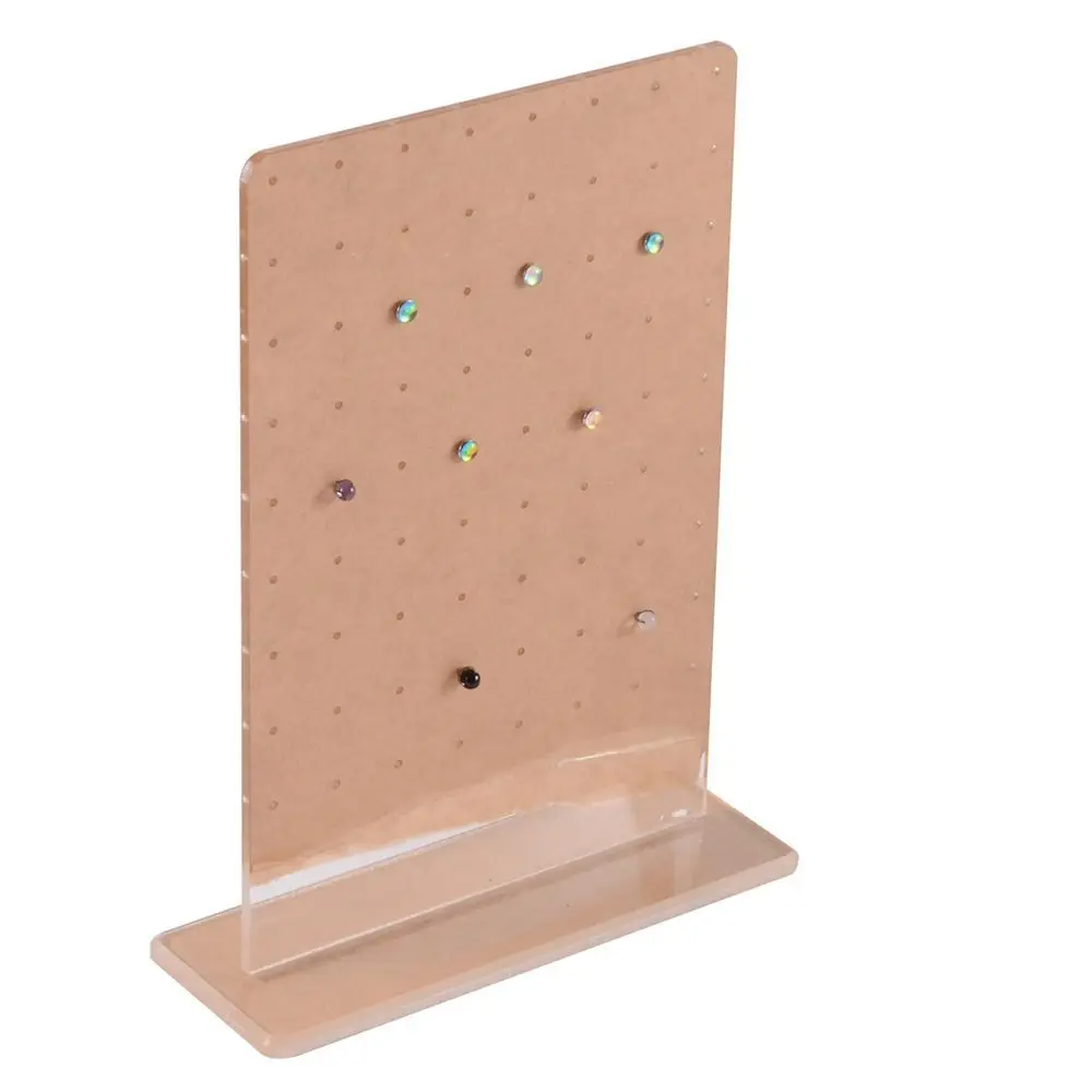 Acrílico Jóias Display Rack, Organizador Transparente, Brinco Display Holder, Artesanato, Nariz Anel Titular, Acessórios