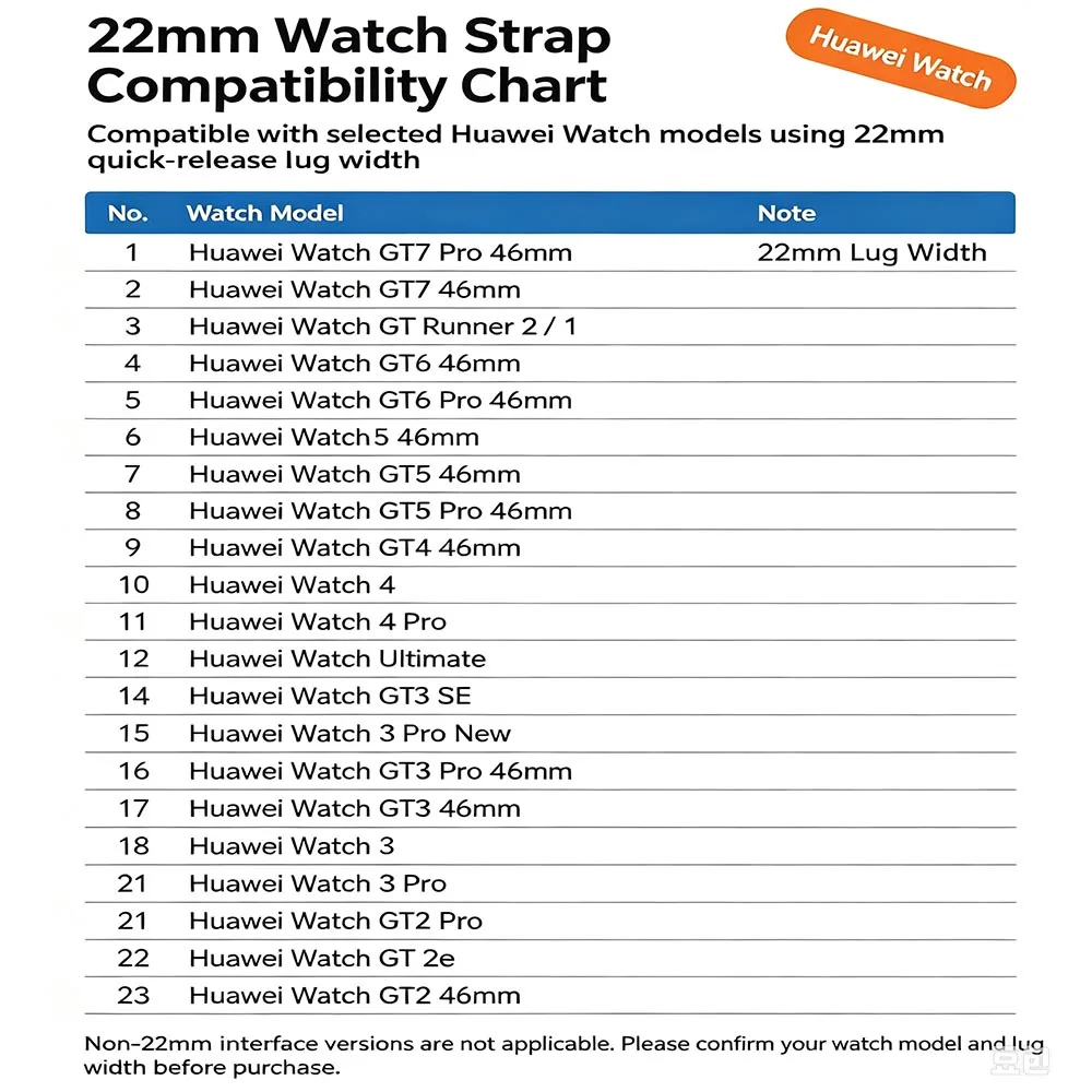 22mm Watch Band for Huawei Watch GT7 Pro GT6 GT5 Pro Band Magnetic Silicone Strap Breathable for Huawei Watch GT7 Pro 46mm Strap