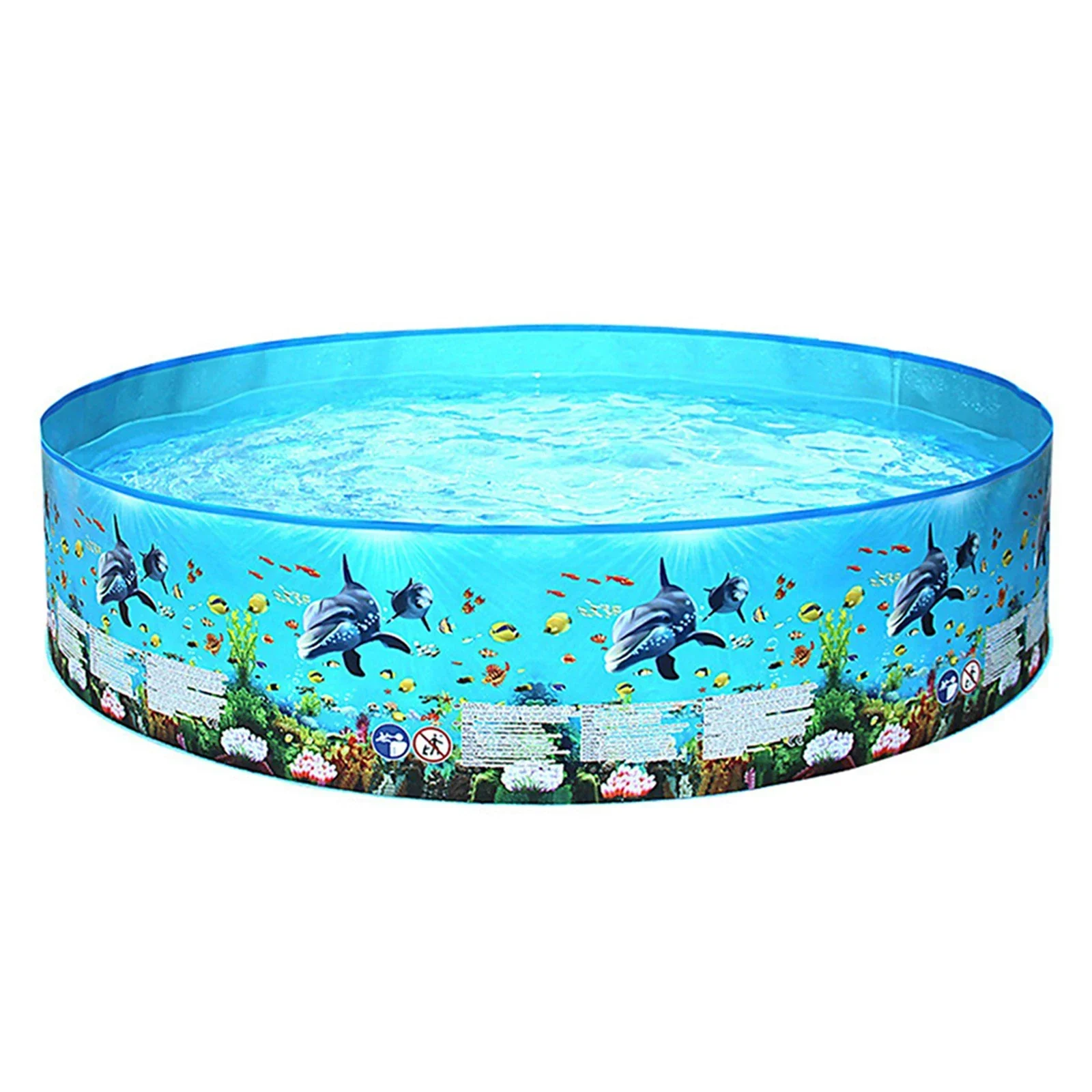 

Folding Pool Swimming Pool 122 * 25cm 48 * 9.8in Blue Folding No-toxic Printing Brand New Teenagers For Babies