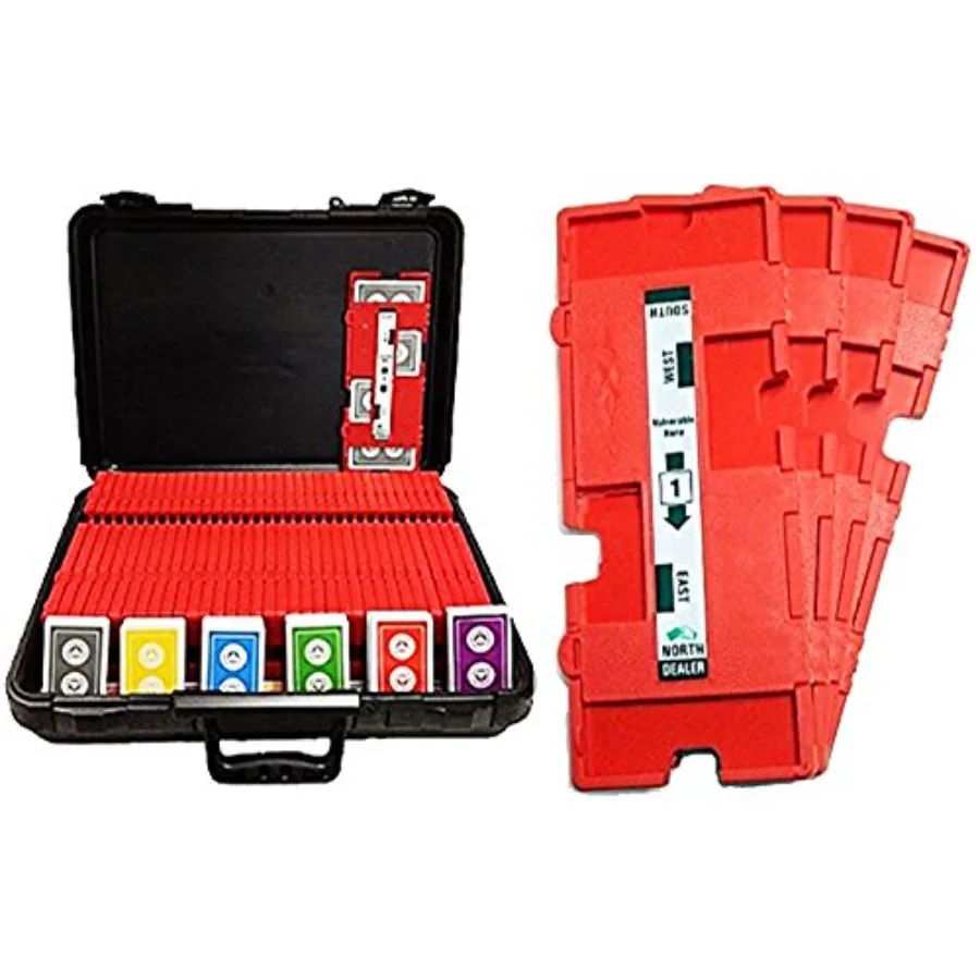 

36 дубликатов ImperialPlus 36 колодцев Карты ACBL Чехол для переноски мостового турнира Играйте в конкурентоспособных настройках с Dura