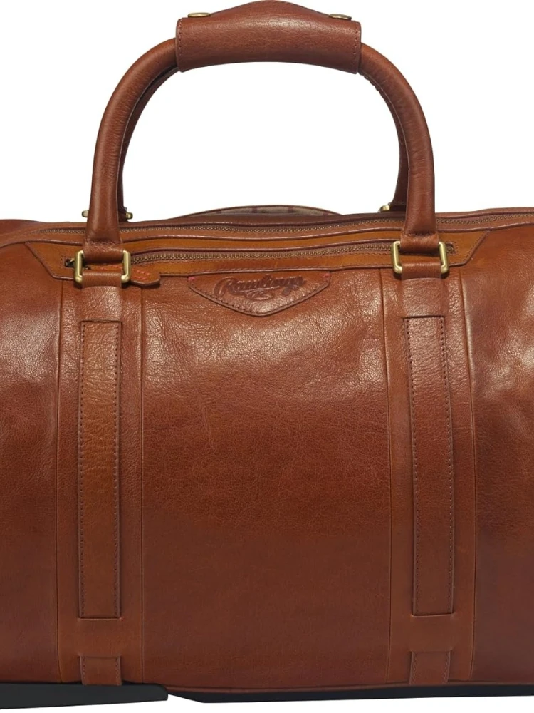 Wheeled Luggage Leather Travel Bag Equipped with Interior and Exterior Pockets for Versatile Storage