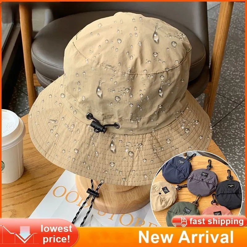 

Quick Drying Fisherman Caps Women Men Summer Outdoor Beach Panama Hats Waterproof Camping Hiking Foldable Bob Bucket Sunhats