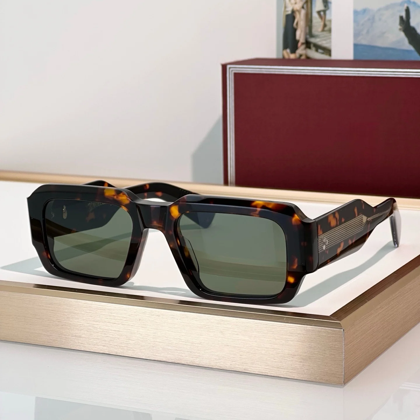 

JMM MIGLIA SIZE 53-22 Top Quality Sunglasses for Men and Women Classic Punk Luxury Acetate Titanium Designer Sunglasses Frames