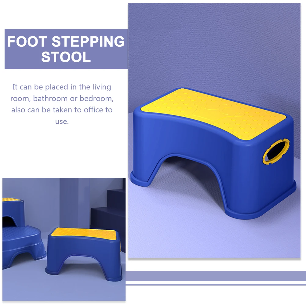 

Household Plastic Foot Stool Toilet Stepping Foot Stool Non Slip Durable for Bathroom Office Comfortable Squatting Position