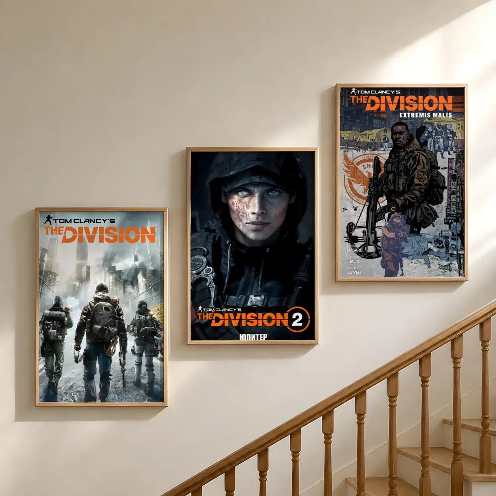 Game Tom Clancys The Division Poster Waterproof HD Modern Peel And Stick Wall Decor Bedroom Living Room Dorm Office view 2