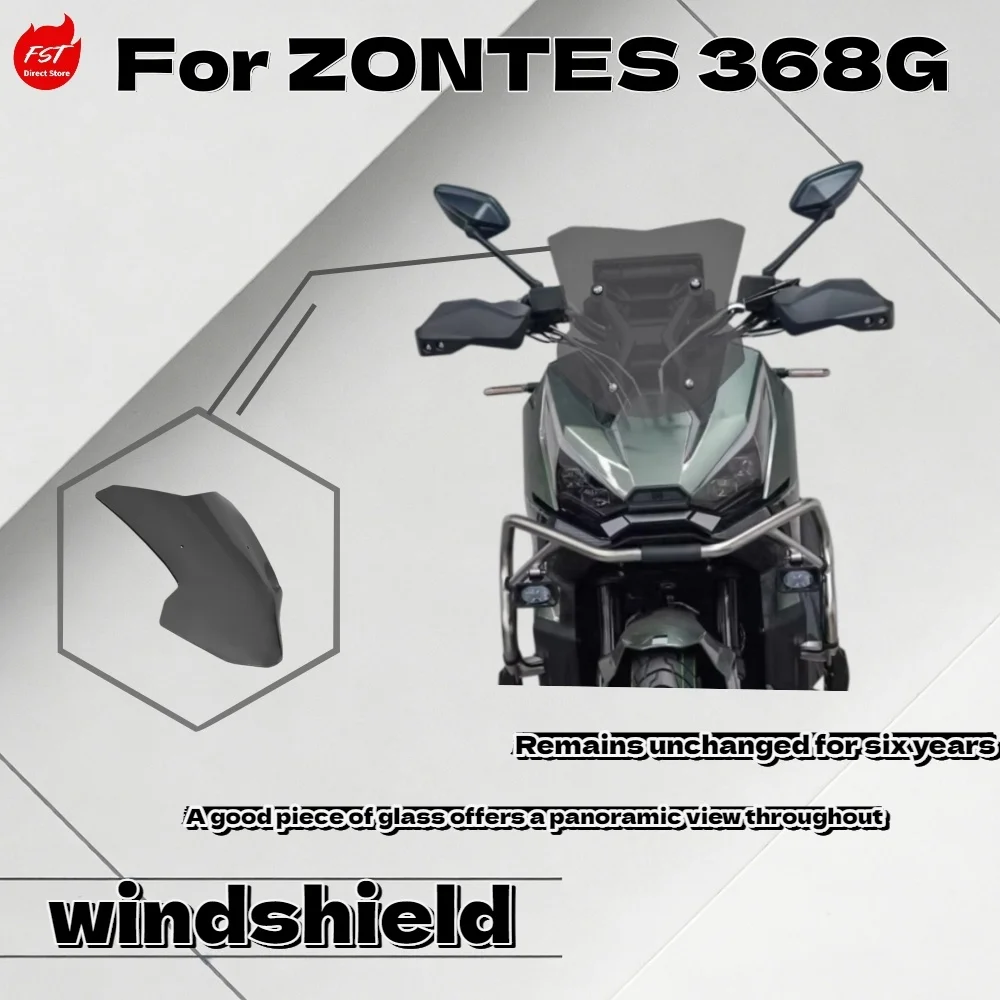 

For ZONTES 368G Motorcycle Sport Windshield Modified Racing Wind Deflector Front Rain Shield Accessories
