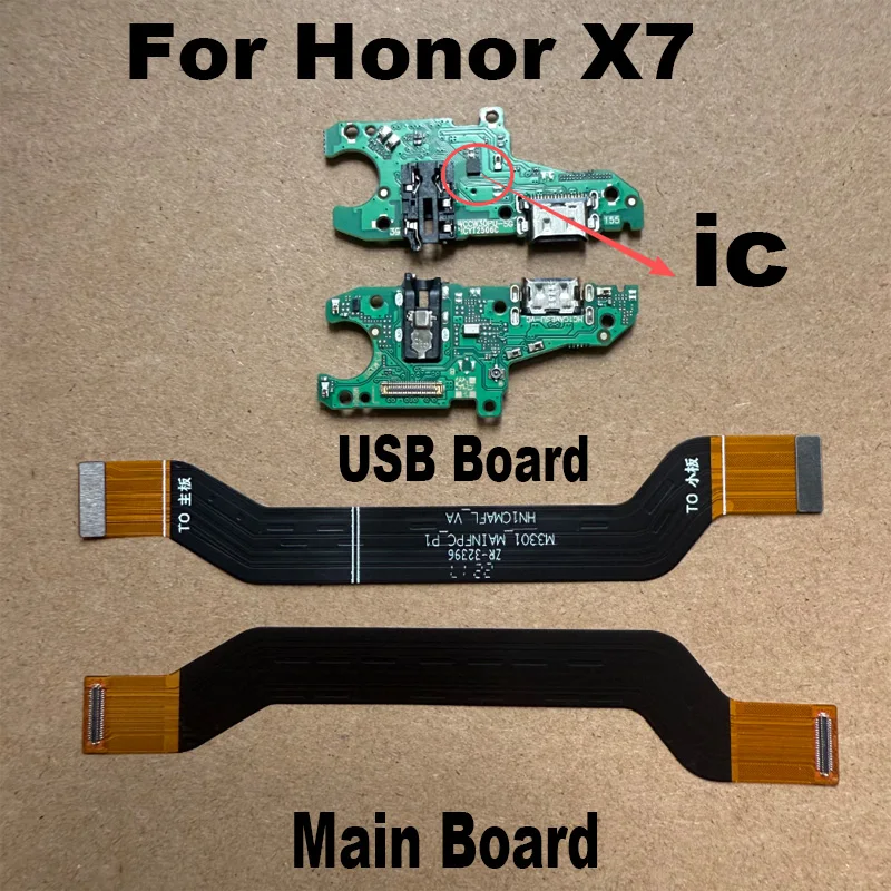

For Huawei Honor X7 USB Charging Dock Port Main Mother Mic Microphone Connector Board Flex Cable Replacement
