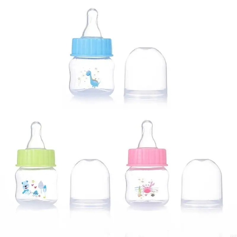 

E06F Newborn Bottle Baby PP-Nursing Bottle Liquid Juice Feeding Bottle Infant Mini Size Wide Neck Formula Bottle
