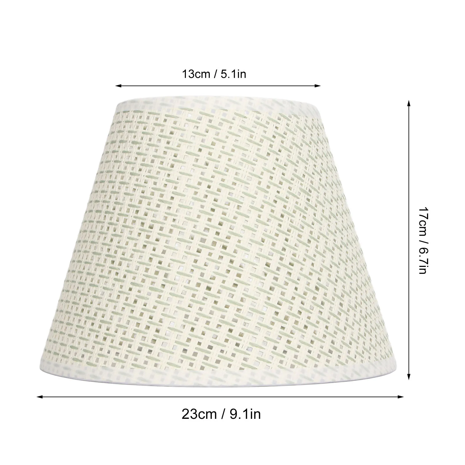 PE Woven Table Lamp Shade for E27 E14 Caliber Lamp Holder Modern Style Beige Wear Resistant Lampshade for Indoor Wall Lamps