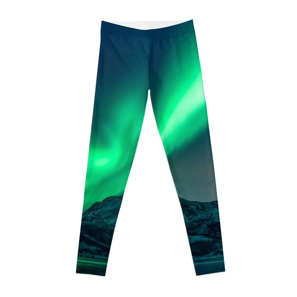 Aurora Borealis (Northern Lights) Leggings high waist legging pants raises butt Womens Leggings