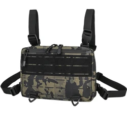 Laser taktische Brusttasche Herren funktionelle Weste Tasche Überleben Camo Molle System Kit Tasche Rucksack Lokomotive Rucksack x423 a