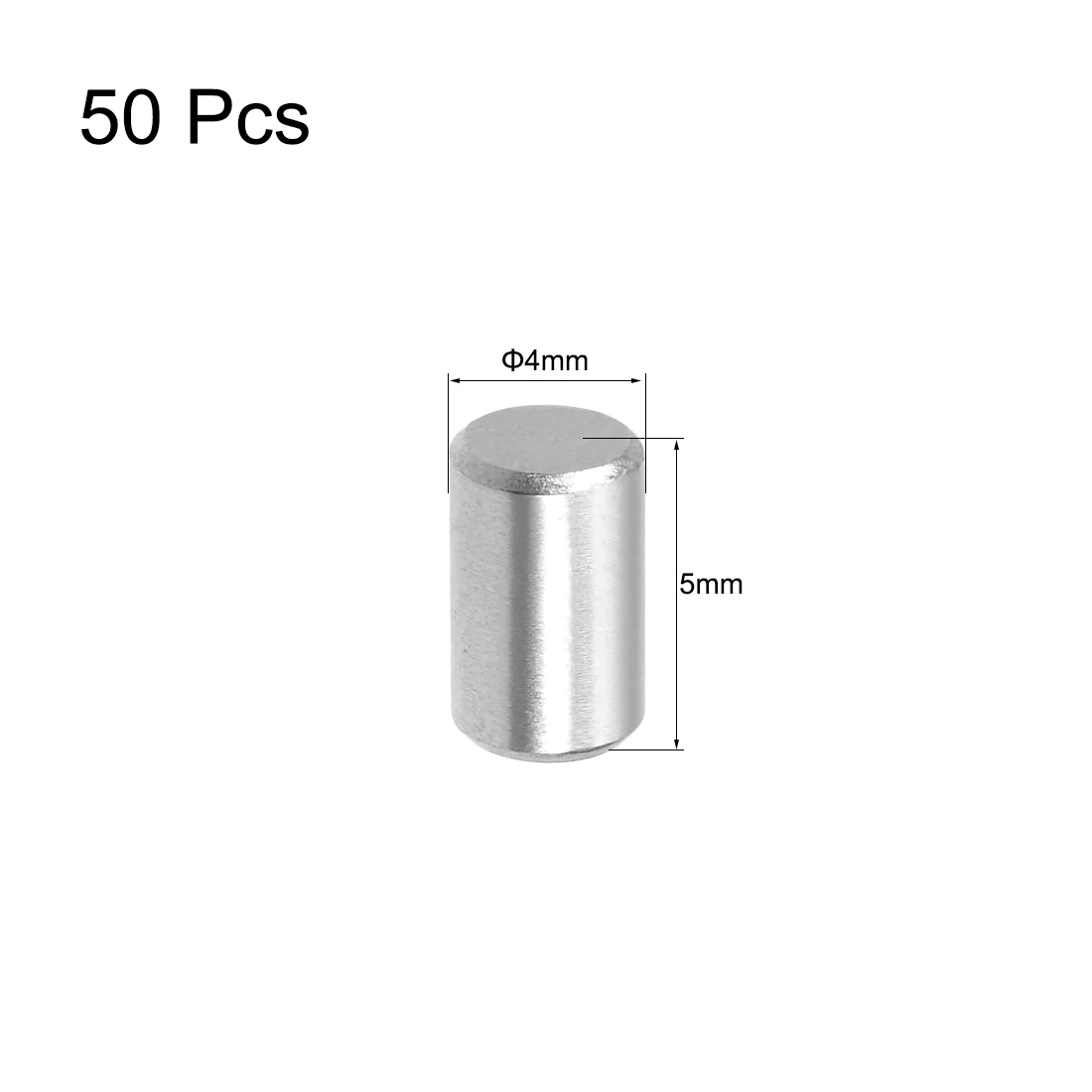 Uxcell 10/50pcs 5/6/8/10/12/14/20/25/30/35/40/50/60mm Dowel Pin 304 Stainless Steel Shelf Pegs Support Shelves Silver Tone