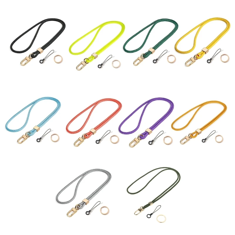 Fashionable Adjustable Convenient Tether Phone Lanyard Necklace Wriststrap Flexible Strap Hanging Cable For Everyday Use