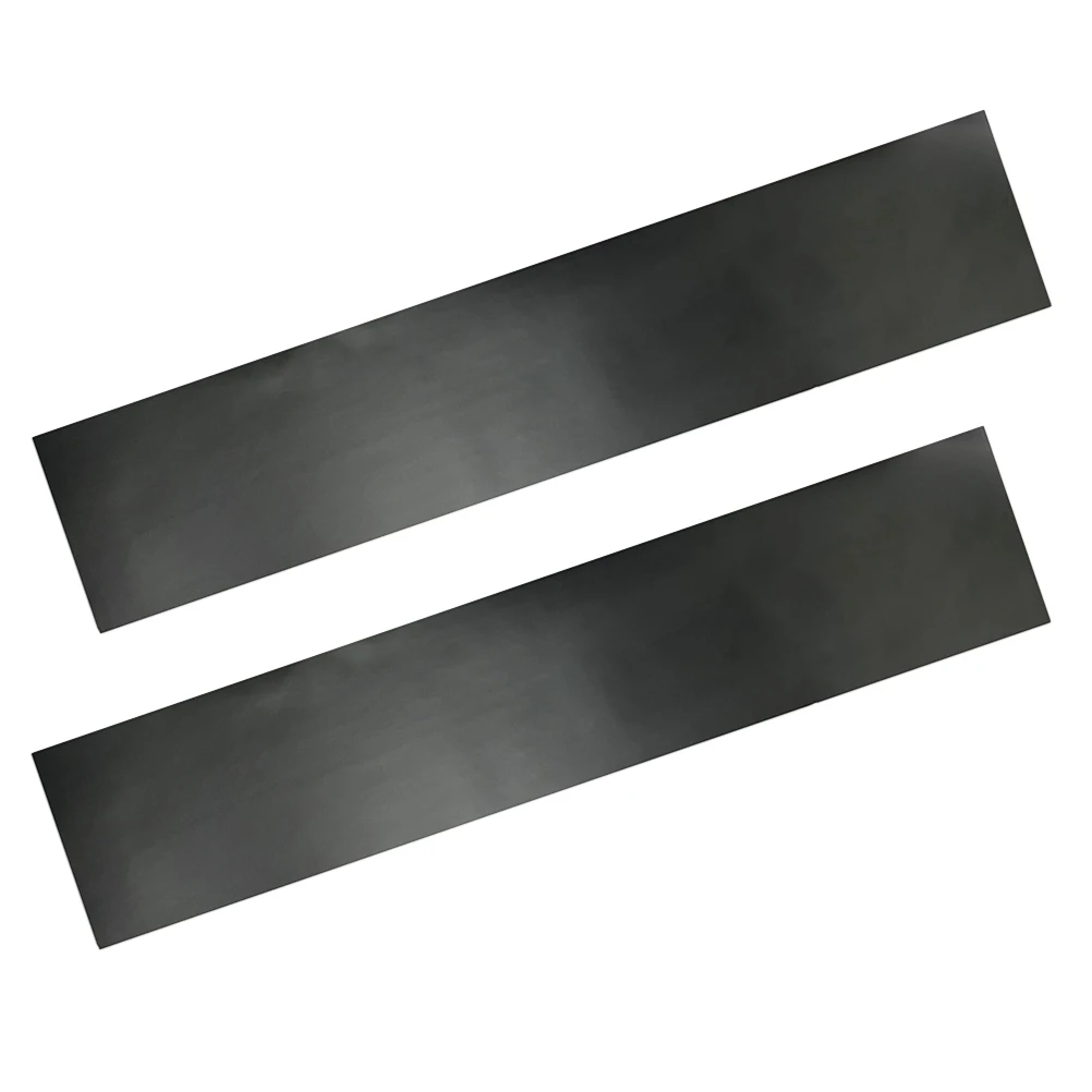 

2pcs 130X20cm Matte Black Car Windshield Sunshade Sticker Banner Front Rear Glass Decal Easy Installation Fade Resistant