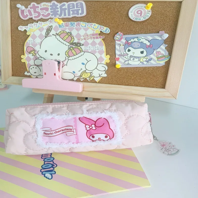 Nuovo sacchetto per matite Sanrio Hello Kitty astuccio per penne di grande capacità simpatico sacchetto cosmetico per gatti Kt forniture per