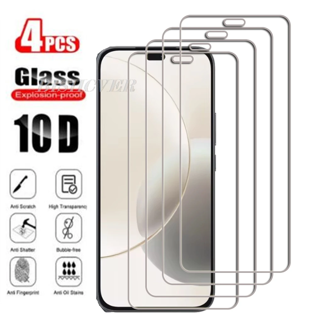 

4Pcs Tempered Glass For HONOR 400 LITE 6.7" HONOR400LITE HONOR 400LITE Screen Protector Phone Protective Glass Film 9H