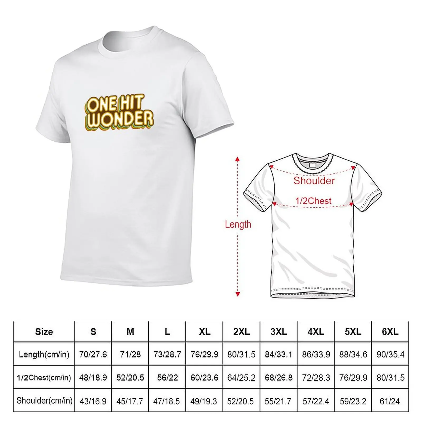 One Hit Wonder T-Shirt t shirts for man graphic vintage t shirts cotton 100% T-Shirt