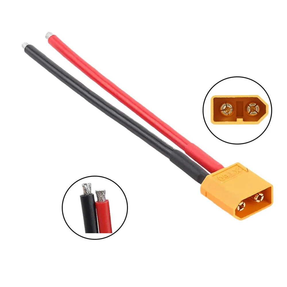 HPXGRC XT60 أو T بطارية ذكر موصل سالب التوصيل مع 100 مللي متر 14AWG سلك السيليكون كابل لبطارية ليبو ESC طائرة بدون طيار سيارة قارب