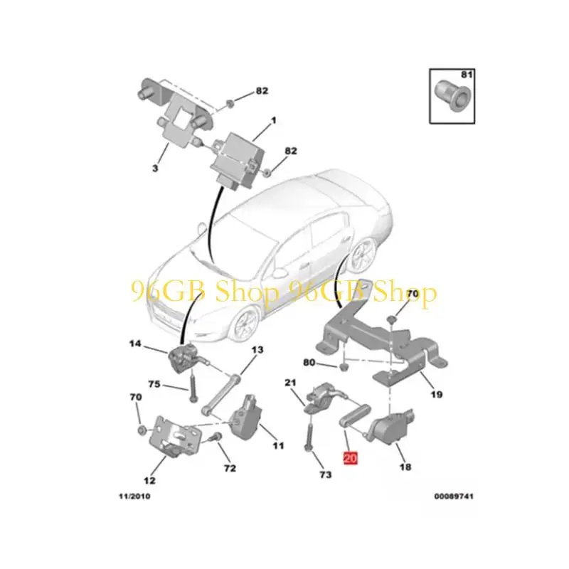 96GB Simple 527381 Steering Control Connection For Multiple Car Models
