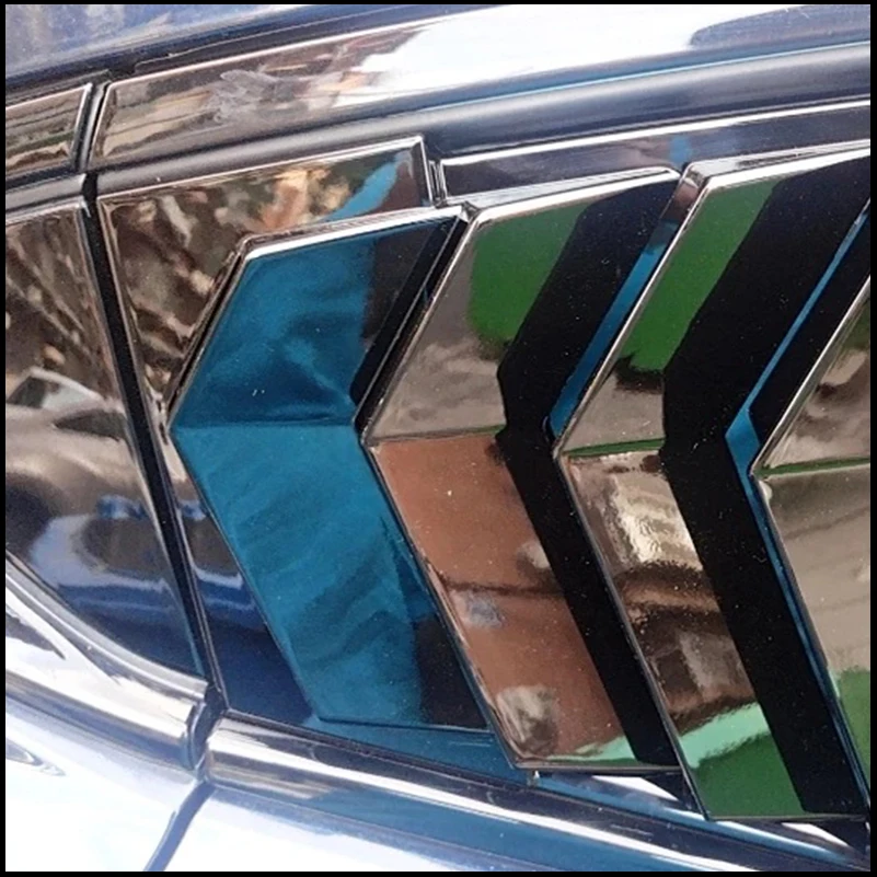 Car styling For MAZDA 6 Sedan 2014-2022 Rear Window Louver Shutter Vent Cover Trim Decorative Frame Auto Parts Accessories