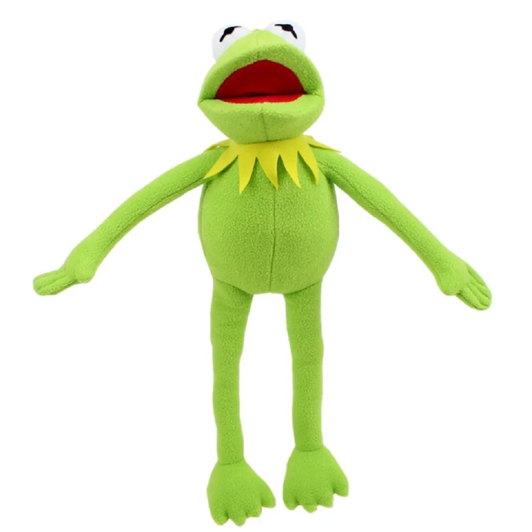 Kermit Der Frosch Lustige Plüschpuppe Handpuppe Schultasche Frosch Tier Plüschtiere Große Puppe Ventriloquist Performance Requisiten für Baby